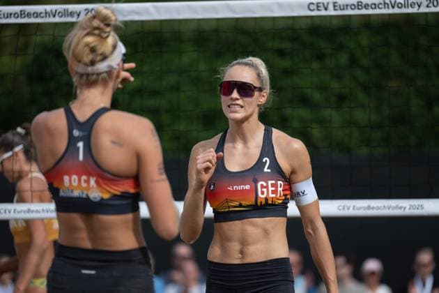 RECORD DATE NOT STATED European Championship, EM, Europameisterschaft - Beachvolleyball Düsseldorf, 01.08.2025 ; European Championship - Beachvolleyball Düsseldorf am 01.08.2025 Copyright: xBEAUTIFULxSPORTS PeterxWeberx