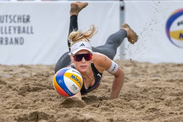 RECORD DATE NOT STATED European Championship, EM, Europameisterschaft - Beachvolleyball Düsseldorf, 01.08.2025 Linda Bock (GER); European Championship - Beachvolleyball Düsseldorf am 01.08.2025 Copyright: xBEAUTIFULxSPORTS PeterxWeberx