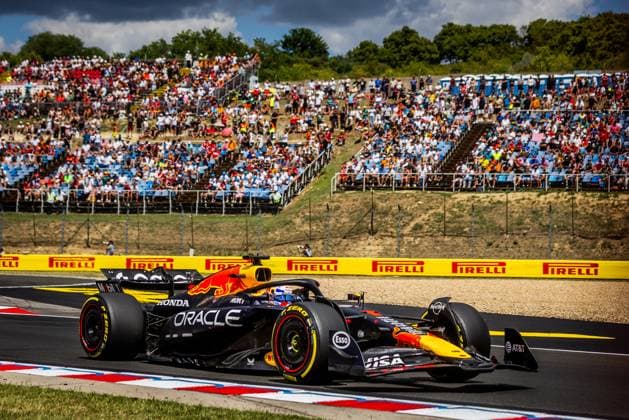 F1 HUNGARIAN GRAND PRIX FREE PRACTICE Max Verstappen of the Netherlands and Oracle Red Bull Racing during friday s free practice ahead of the F1 Grand Prix of Hungary at Hungaroring Circuit on August 01, 2025, in Budapest, Hungary. Copyright: xx 080A3533