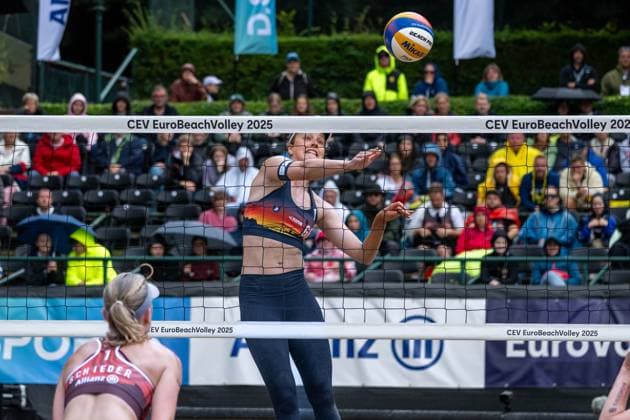 RECORD DATE NOT STATED European Championship, EM, Europameisterschaft - Beachvolleyball Düsseldorf, 01.08.2025 Svenja Mueller (GER); European Championship - Beachvolleyball Düsseldorf am 01.08.2025 Copyright: xBEAUTIFULxSPORTS PeterxWeberx