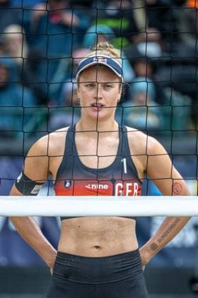 RECORD DATE NOT STATED European Championship, EM, Europameisterschaft - Beachvolleyball Düsseldorf, 01.08.2025 Svenja Mueller (GER); European Championship - Beachvolleyball Düsseldorf am 01.08.2025 Copyright: xBEAUTIFULxSPORTS PeterxWeberx