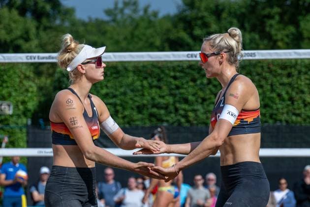 RECORD DATE NOT STATED European Championship, EM, Europameisterschaft - Beachvolleyball Düsseldorf, 01.08.2025 ; European Championship - Beachvolleyball Düsseldorf am 01.08.2025 Copyright: xBEAUTIFULxSPORTS PeterxWeberx