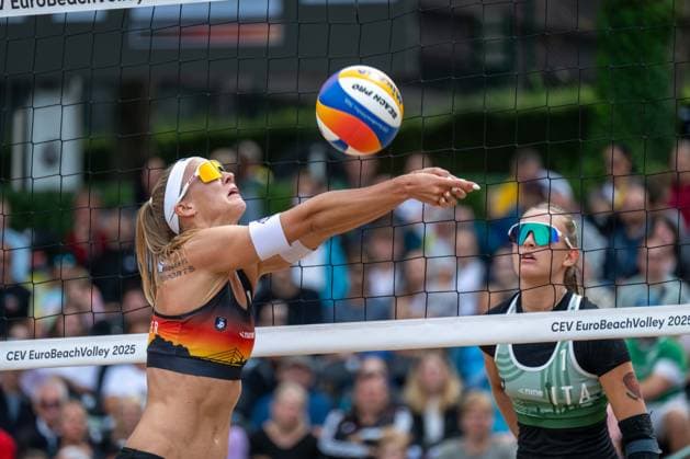 RECORD DATE NOT STATED European Championship, EM, Europameisterschaft - Beachvolleyball Düsseldorf, 01.08.2025 Sandra Ittlinger (GER); European Championship - Beachvolleyball Düsseldorf am 01.08.2025 Copyright: xBEAUTIFULxSPORTS PeterxWeberx