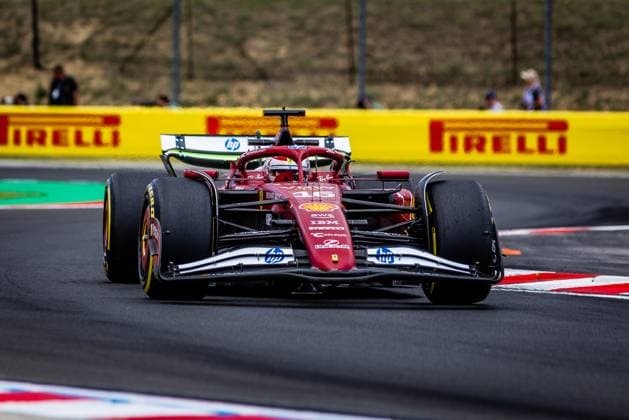 F1 HUNGARIAN GRAND PRIX FREE PRACTICE Charles Leclerc of Monaco and Scuderia Ferrari during friday s free practice ahead of the F1 Grand Prix of Hungary at Hungaroring Circuit on August 01, 2025, in Budapest, Hungary. Copyright: xx 080A4082