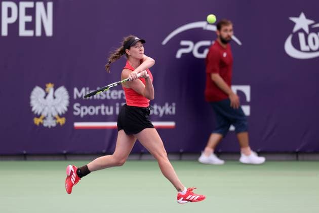 WARSZAWA 01.08.2025 TURNIEJ WTA, Tennis Damen 125 T-MOBILE POLISH OPEN --- TENNIS TOURNAMENT WTA 125 POLISH OPEN IN WARSAW DOMINIKA SALKOVA FOT. PIOTR KUCZA FOTOPYK NEWSPIX.PL --- newspix.pl 