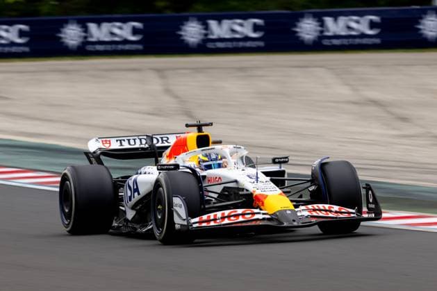 Isack Hadjar (Visa Cash App Racing Bulls F1 Team, Frankreich, 06) im VCARB 02, HUN, Formel 1 Weltmeisterschaft, Grand Prix von Ungarn, Hungaroring, Trainingstag, Freies Training 1, Saison 2025, 01.08.2025 HUN, Formel 1 Weltmeisterschaft, Grand Prix von Ungarn, Hungaroring, Trainingstag, Freies Training 1, Saison 2025, 01.08.2025 Budapest Copyright: xEibner-Pressefoto MarcelxFischerx EP_MFI