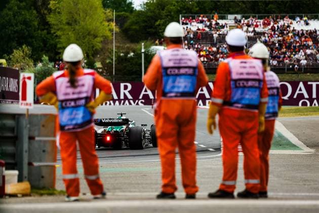 18 Lance Stroll (CAN, Aston Martin Aramco F1 Team), F1 Grand Prix of Hungary at Hungaroring on August 1, 2025 in Budapest, Hungary. (Photo by HOCH ZWEI) Budapest Hungary