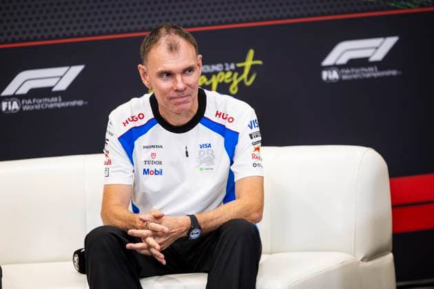 F1 - HUNGARIAN GRAND PRIX 2025 press conference, PK, Pressekonferenz PERMANE Alan (gbr), Team Principal of Visa Cash App RB F1 Team, portrait during the 2025 Formula 1 Lenovo Hungarian Grand Prix, 14th round of the 2025 FIA Formula One World Championship, WM, Weltmeisterschaft from August 1 to 3, 2025 on the Hungaroring, in Mogyorod, Hungary - MogyorodHungary Copyright: xJulienxDelfossex