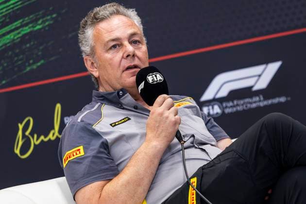 F1 - HUNGARIAN GRAND PRIX 2025 press conference, PK, Pressekonferenz ISOLA Mario (ita), Motorsport Racing Manager of Pirelli, portrait during the 2025 Formula 1 Lenovo Hungarian Grand Prix, 14th round of the 2025 FIA Formula One World Championship, WM, Weltmeisterschaft from August 1 to 3, 2025 on the Hungaroring, in Mogyorod, Hungary - MogyorodHungary Copyright: xJulienxDelfossex