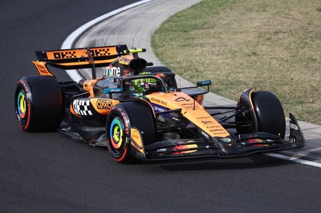 F1 Hungarian Grand Prix 2025 Practice 2 Lando Norris of McLaren during the second practice ahead of the Formula 1 Hungarian Grand Prix at Hungaroring in Budapest, Hungary on August 1, 2025. Budapest Hungary  Copyright: xJakubxPorzyckix originalFilename:porzycki-f1hungar250801_npCs1.jpg