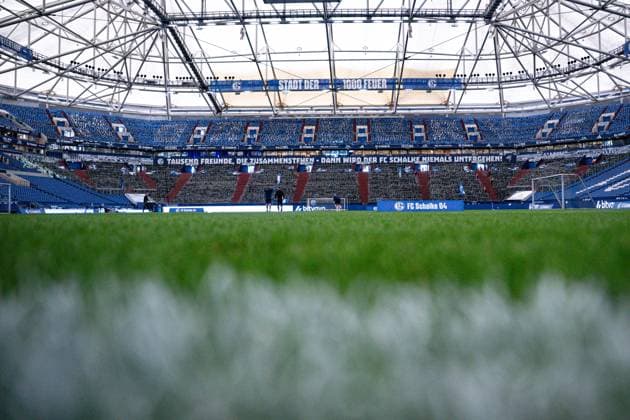 01.08.2025, Fussball, 2. Bundesliga, Saison 2025 2026, 1. Spieltag, FC Schalke 04 - Hertha BSC, Veltins Arena Übersicht, xRHR-FOTO YYx