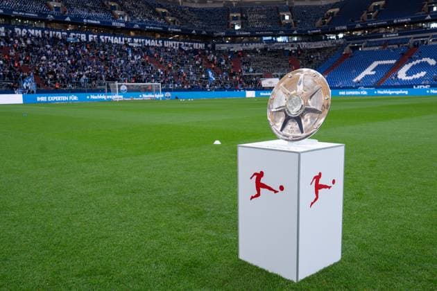 01.08.2025, Fussball, 2. Bundesliga, Saison 2025 2026, 1. Spieltag, FC Schalke 04 - Hertha BSC, Meisterschale 2.Liga xRHR-FOTO YYx