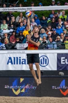 RECORD DATE NOT STATED European Championship, EM, Europameisterschaft - Beachvolleyball Düsseldorf, 01.08.2025 Clemens Wickler (GER); European Championship - Beachvolleyball Düsseldorf am 01.08.2025 Copyright: xBEAUTIFULxSPORTS PeterxWeberx