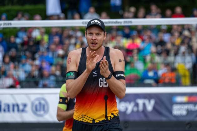 RECORD DATE NOT STATED European Championship, EM, Europameisterschaft - Beachvolleyball Düsseldorf, 01.08.2025 Nils Ehlers (GER); European Championship - Beachvolleyball Düsseldorf am 01.08.2025 Copyright: xBEAUTIFULxSPORTS PeterxWeberx