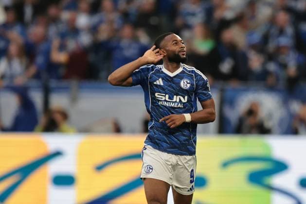 Moussa Sylla (FC Schalke 04) freut sich über sein Tor zum 1:0 beim Spiel der 2. Bundesliga (Saison 2025 26) FC Schalke 04 - Hertha BSC Copyright: Thomas Pakusch