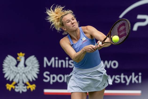 WTA, Tennis Damen 125 - T-Mobile Polish Open 2025 Katerina Siniakova during WTA 125 tennis tournament, T-Mobile Polish Open 2025 semi-final in Warsaw, Poland on August 01, 2025. Warsaw Poland  Copyright: xFotoxOlimpikx originalFilename:jastrzebowski-wta125tm250801_npxsR.jpg