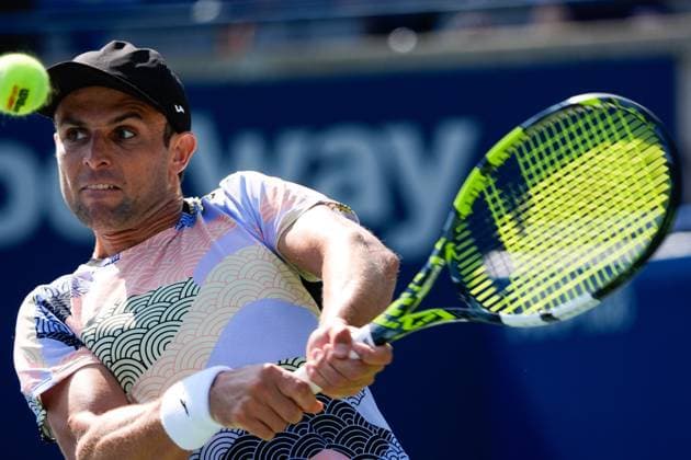 National Bank Open 2025 - Day 7 TORONTO, CANADA - AUGUST 1 : Frances Tiafoe of the United States in action against Aleksandar Vukic of Australia on day seven of the 2025 National Bank Open at Sobeys Stadium in Toronto, Ontario, Canada on August 1 , 2025. Mert Alper Dervis Anadolu Ontario Canada. Editorial use only. Please get in touch for any other usage.  Copyright: x2025xAnadoluxMertxAlperxDervisx