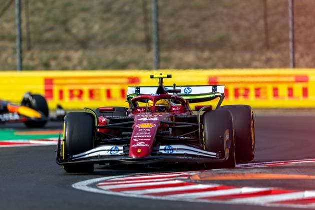 Lewis Hamilton (Scuderia Ferrari HP F1 Team, Großbritannien, 44) im SF-25, HUN, Formel 1 Weltmeisterschaft, Grand Prix von Ungarn, Hungaroring, Trainingstag, Freies Training 2, Saison 2025, 01.08.2025 HUN, Formel 1 Weltmeisterschaft, Grand Prix von Ungarn, Hungaroring, Trainingstag, Freies Training 2, Saison 2025, 01.08.2025 Budapest Copyright: xEibner-Pressefoto MarcelxFischerx EP_MFI