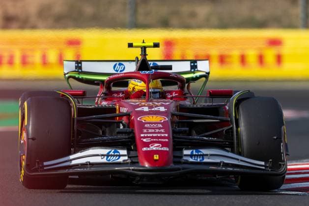 Lewis Hamilton (Scuderia Ferrari HP F1 Team, Großbritannien, 44) im SF-25, HUN, Formel 1 Weltmeisterschaft, Grand Prix von Ungarn, Hungaroring, Trainingstag, Freies Training 2, Saison 2025, 01.08.2025 HUN, Formel 1 Weltmeisterschaft, Grand Prix von Ungarn, Hungaroring, Trainingstag, Freies Training 2, Saison 2025, 01.08.2025 Budapest Copyright: xEibner-Pressefoto MarcelxFischerx EP_MFI