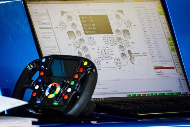 F1 - HUNGARIAN GRAND PRIX 2025 Alpine F1 Team A525, mechanical detail of steering wheel during the 2025 Formula 1 Lenovo Hungarian Grand Prix, 14th round of the 2025 FIA Formula One World Championship, WM, Weltmeisterschaft from August 1 to 3, 2025 on the Hungaroring, in Mogyorod, Hungary - MogyorodHungary  Copyright: xFLORENTxGOODENx