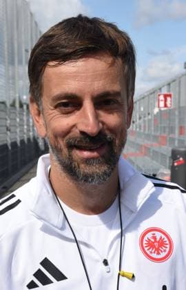 02.08.2025 xhpx Dreieich, maxworx Sportpark Frauen Eintracht Frankfurt Training Nikolaos Arnautis Trainer Eintracht Frankfurt Frauen