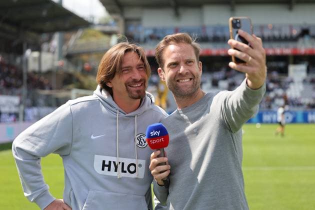 02.08.2025, Fussball, Herren, 2. Bundesliga, Saison 2025 2026, SV 07 Elversberg - 1. FC Nürnberg, Trainer Vincent Wagner (SV 07 Elversberg) Elversberg Ursapharm-Arena an der Kaiserlinde Saarland Deutschland (DEU)
