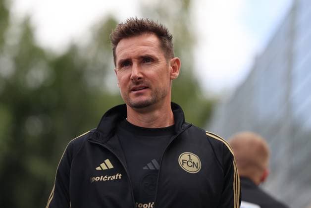02.08.2025, Fussball, Herren, 2. Bundesliga, Saison 2025 2026, SV 07 Elversberg - 1. FC Nürnberg, Trainer Miroslav Klose (1. FC Nürnberg) Elversberg Ursapharm-Arena an der Kaiserlinde Saarland Deutschland (DEU)