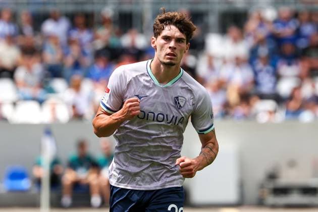 2025.08.02 xJFAx 2.Bundesliga Saison 2025 26 1.Spieltag SV Darmstadt 98 -VFL Bochum v.l., Moritz Broschinski (VFL Bochum) Torjubel, Goal celebration, celebrate the goal zum 1:1 (DFL DFB REGULATIONS PROHIBIT ANY USE OF PHOTOGRAPHS as IMAGE SEQUENCES and or QUASI-VIDEO)