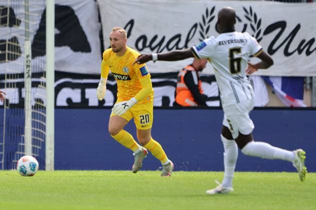 02.08.2025, Fussball, Herren, 2. Bundesliga, Saison 2025 2026, SV 07 Elversberg - 1. FC Nürnberg, Nicolas Kristof (SV 07 Elversberg) Elversberg Ursapharm-Arena an der Kaiserlinde Saarland Deutschland (DEU)