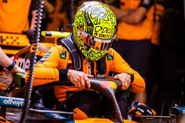 F1 - HUNGARIAN GRAND PRIX 2025 NORRIS Lando (gbr), McLaren F1 Team MCL39, portrait during the 2025 Formula 1 Lenovo Hungarian Grand Prix, 14th round of the 2025 FIA Formula One World Championship, WM, Weltmeisterschaft from August 1 to 3, 2025 on the Hungaroring, in Mogyorod, Hungary - MogyorodHungary  Copyright: xJulienxDelfossex