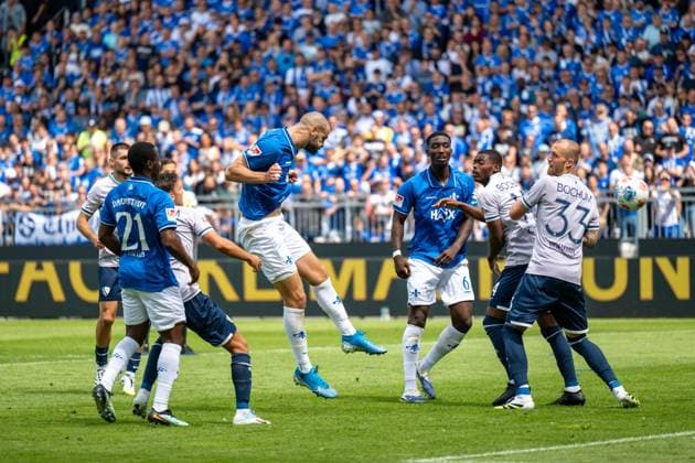 Aleksandar Vukotic (SV Darmstadt 1898, 20) macht das Tor zum 4:1, GER, SV Darmstadt 98 vs. VfL Bochum, Fussball, 2. Bundesliga, 1. Spieltag, Saison 2025 2026, 02.08.2025. DFL REGULATIONS PROHIBIT ANY USE OF PHOTOGRAPHS AS IMAGE SEQUENCES AND OR QUASI VIDEO GER, SV Darmstadt 98 vs. VfL Bochum, Fussball, 2. Bundesliga, 1. Spieltag, Saison 2025 2026, 02.08.2025 Darmstadt