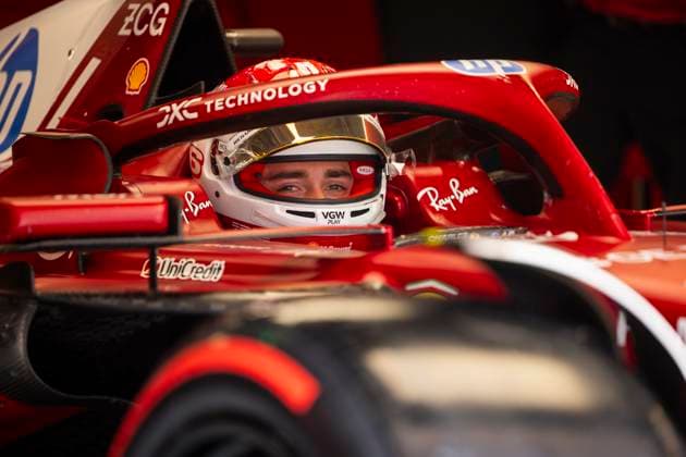 F1 - HUNGARIAN GRAND PRIX 2025 LECLERC Charles (mco), Scuderia Ferrari SF-25, portrait during the 2025 Formula 1 Lenovo Hungarian Grand Prix, 14th round of the 2025 FIA Formula One World Championship, WM, Weltmeisterschaft from August 1 to 3, 2025 on the Hungaroring, in Mogyorod, Hungary - MogyorodHungary  Copyright: xJulienxDelfossex