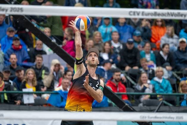 RECORD DATE NOT STATED European Championship, EM, Europameisterschaft - Beachvolleyball Düsseldorf, 02.08.2025 Clemens Wickler (GER); European Championship - Beachvolleyball Düsseldorf am 02.08.2025 Copyright: xBEAUTIFULxSPORTS PeterxWeberx