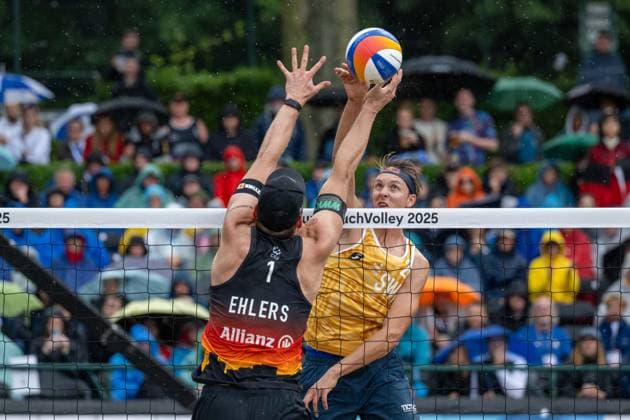 RECORD DATE NOT STATED European Championship, EM, Europameisterschaft - Beachvolleyball Düsseldorf, 02.08.2025 Jonatan Hellvig (SWE); European Championship - Beachvolleyball Düsseldorf am 02.08.2025 Copyright: xBEAUTIFULxSPORTS PeterxWeberx