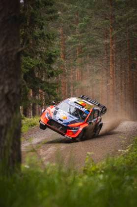 Sport Bilder des Tages AUTO - WRC, Motorsport Rallye, WM - RALLY FINLAND 2025 01 Thierry NEUVILLE, Martijn WYDAEGHE, Hyundai I20 Rally1, action during the 2025 Rally Finland, 9th round of the 2025 WRC World Rally Car Championship, from July 31 to August 3, 2025 at Jyvaskyla, Finland - JyvaskylaFinland  Copyright: xNikosxKatikisx