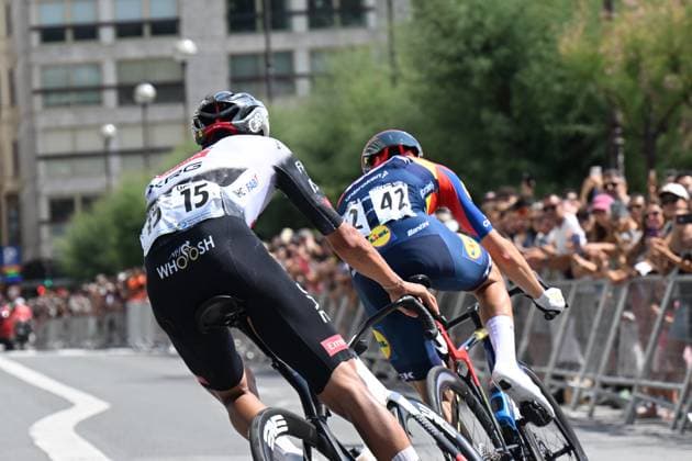 02-08-2025 Clasica San Sebastian; 2025, Lidl - Trek; 2025, Uae Team Emirates - Xrg; Ciccone, Giulio; Del Toro Romero, Isaac; San Sebastian; 