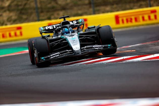63 George Russell (GBR, Mercedes-AMG Petronas F1 Team), F1 Grand Prix of Hungary at Hungaroring on August 2, 2025 in Budapest, Hungary. (Photo by HOCH ZWEI) Budapest Hungary