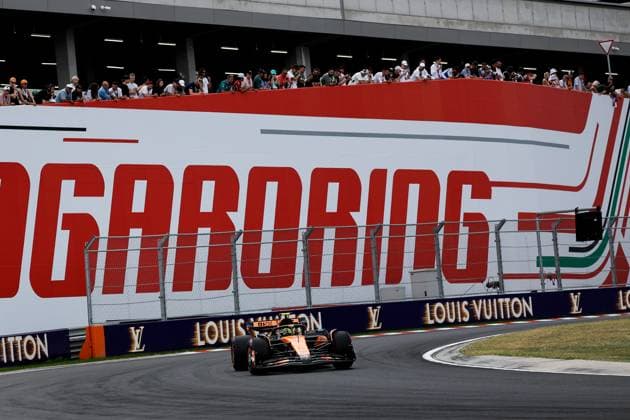 4 Lando Norris (GBR, McLaren F1 Team), F1 Grand Prix of Hungary at Hungaroring on August 2, 2025 in Budapest, Hungary. (Photo by HOCH ZWEI) Budapest Hungary