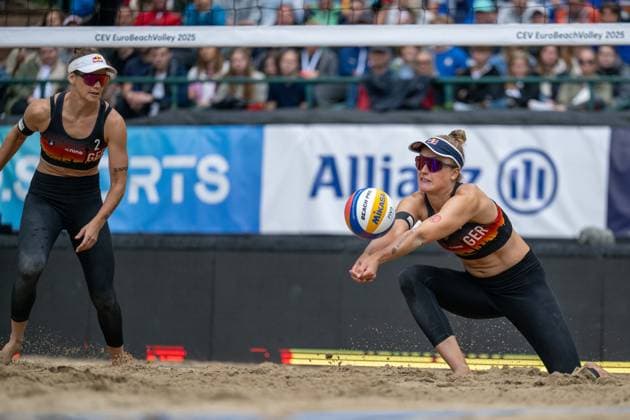 RECORD DATE NOT STATED European Championship, EM, Europameisterschaft - Beachvolleyball Düsseldorf, 02.08.2025 Svenja Mueller (GER); European Championship - Beachvolleyball Düsseldorf am 02.08.2025 Copyright: xBEAUTIFULxSPORTS PeterxWeberx