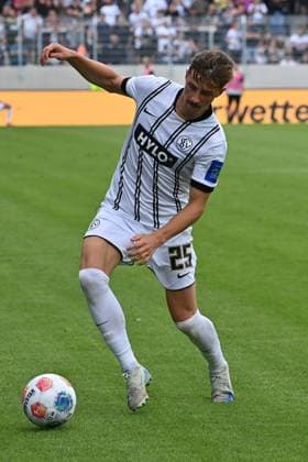 02.08.2025, xjrdrx, Fussball 2.Bundesliga, SV Elversberg - 1.FC Nürnberg v.l. Lukas Petkov (SV Elversberg) Freisteller (DFL DFB REGULATIONS PROHIBIT ANY USE OF PHOTOGRAPHS as IMAGE SEQUENCES and or QUASI-VIDEO) Elversberg