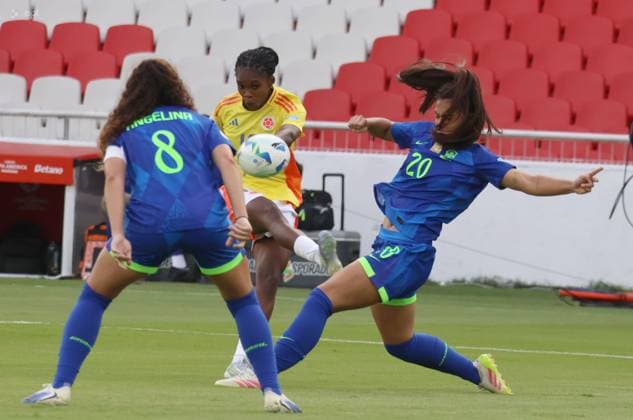 FINAL COPA AMERICA FEMENINA COLOMBIA VS BRASIL 02 de agosto del 2025 Encuentro de la final de la Copa AmÃ rica Femenina entre Colombia VS Brasil en el estadio Rodrigo Paz. QUITO PICHINCHA ECUADOR Copyright: xHENRYxLAPOx