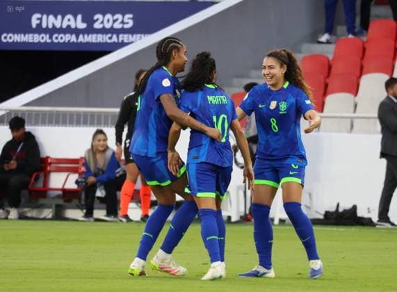 FINAL COPA AMERICA FEMENINA COLOMBIA VS BRASIL 02 de agosto del 2025 Encuentro de la final de la Copa AmÃ rica Femenina entre Colombia VS Brasil en el estadio Rodrigo Paz. QUITO PICHINCHA ECUADOR Copyright: xHENRYxLAPOx
