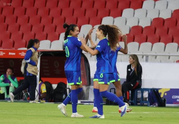 FINAL COPA AMERICA FEMENINA COLOMBIA VS BRASIL 02 de agosto del 2025 Encuentro de la final de la Copa AmÃ rica Femenina entre Colombia VS Brasil en el estadio Rodrigo Paz. QUITO PICHINCHA ECUADOR Copyright: xHENRYxLAPOx