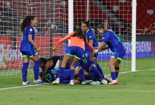 FINAL COPA AMERICA FEMENINA COLOMBIA VS BRASIL 02 de agosto del 2025 Encuentro de la final de la Copa AmÃ rica Femenina entre Colombia VS Brasil en el estadio Rodrigo Paz. QUITO PICHINCHA ECUADOR Copyright: xHENRYxLAPOx
