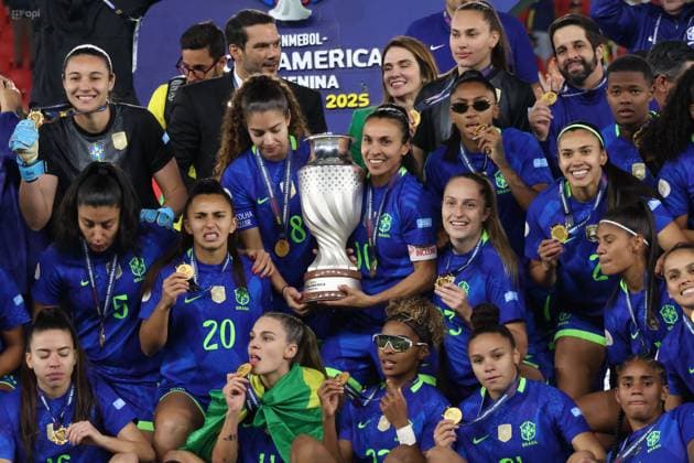 FINAL COPA AMERICA FEMENINA COLOMBIA VS BRASIL 02 de agosto del 2025 Encuentro de la final de la Copa AmÃ rica Femenina entre Colombia VS Brasil en el estadio Rodrigo Paz. QUITO PICHINCHA ECUADOR Copyright: xHENRYxLAPOx