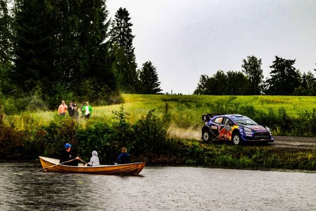 The Driver joshua Mcerlean And Co-Driver Eoin Treacy Of The Team M Ford World Rally Team Ford Puma Rally1 ,They Face 3rd The Day Of The Race ,During Fia World Rally Championship WRC, Motorsport Rallye, WM Secto Rally Finland 2025, 02 Aug ,Jyvaskyla, Finland  Copyright: xLucaxBarsali IPAxSportx xipa-agency.netx xx IPA_61577291 IPA_Agency_IPA61577291