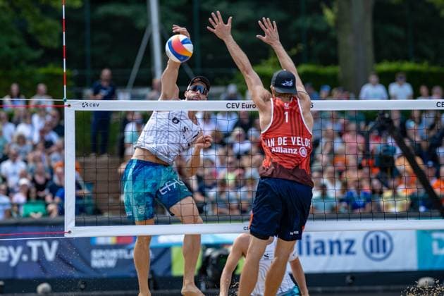 RECORD DATE NOT STATED European Championship, EM, Europameisterschaft - Beachvolleyball Düsseldorf, 03.08.2025 Anders Berntsen Mol (NOR); European Championship - Beachvolleyball Düsseldorf am 03.08.2025 Copyright: xBEAUTIFULxSPORTS PeterxWeberx