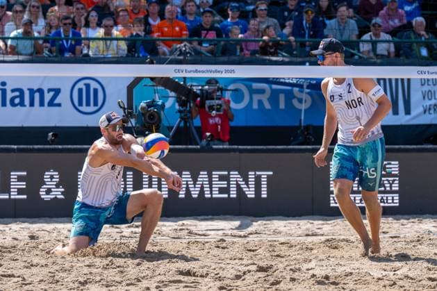 RECORD DATE NOT STATED European Championship, EM, Europameisterschaft - Beachvolleyball Düsseldorf, 03.08.2025 Christian Sandlie Sorum (NOR), Anders Berntsen Mol (NOR); European Championship - Beachvolleyball Düsseldorf am 03.08.2025 Copyright: xBEAUTIFULxSPORTS PeterxWeberx