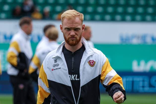 Nils Froeling 16 (SG Dynamo Dresden), Spvgg Greuther Fuerth vs. SG Dynamo Dresden, DFL, 2. Bundesliga, Saison 2025 2026, Hinrunde, 1. Spieltag, 03.08.2025 DFB regulations prohibit any use of photographs as image sequences and or quasi-video Fuerth Bayern Deutschland