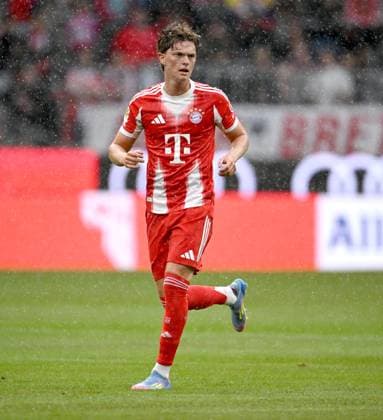 Fussball 1. Bundesliga Saison 2025 2026 Testspiel 02.08.2025 FC Bayern Muenchen - Olympique Lyon Paul Wanner (FC Bayern Muenchen) *** Soccer 1 Bundesliga Season 2025 2026 Test match 02 08 2025 FC Bayern Muenchen Olympique Lyon Paul Wanner FC Bayern Muenchen